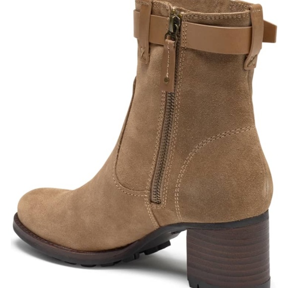 🌸Trask Madison Boots Bootie Suede Taupe - Picture 3 of 6